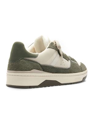 Sneakers Clay in pelle e camoscio beige e verde AXEL ARIGATO | F3906003LIGHTBEIGEDARLGREEN